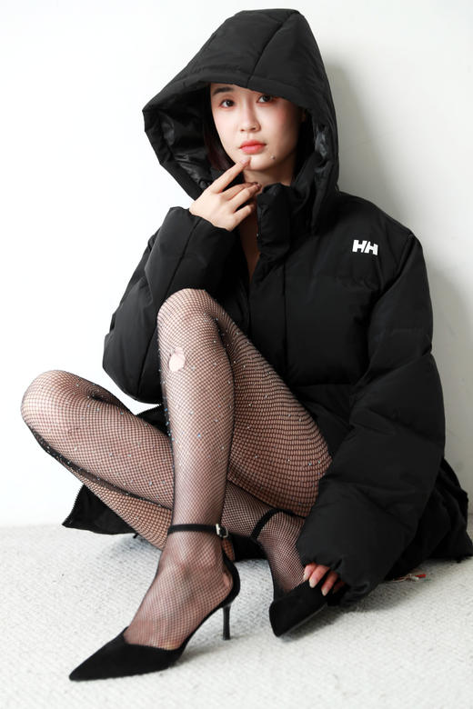 软壳冲锋羽绒服，出口挪威。户外连帽蓄热防风面包羽绒服C111088 商品图9