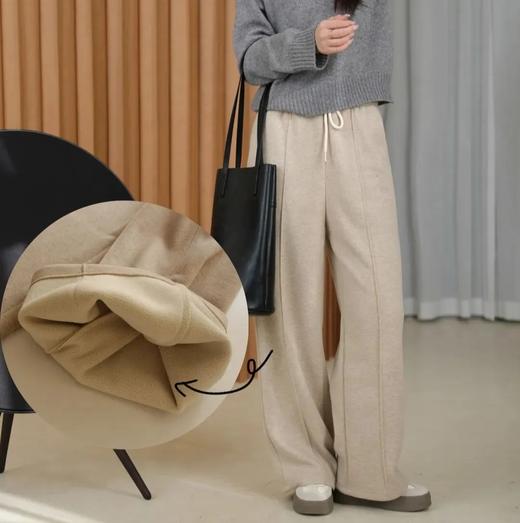 伊泺杉人字纹羊毛阔腿裤 ，人字纹、中线设计，更显瘦、更时髦【3-5天发货】 商品图6