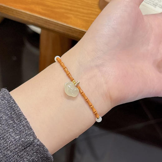 和田玉如意锁手链 CF 商品图0