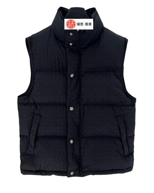 中性款暗纹印花羽绒马甲he009 商品图0