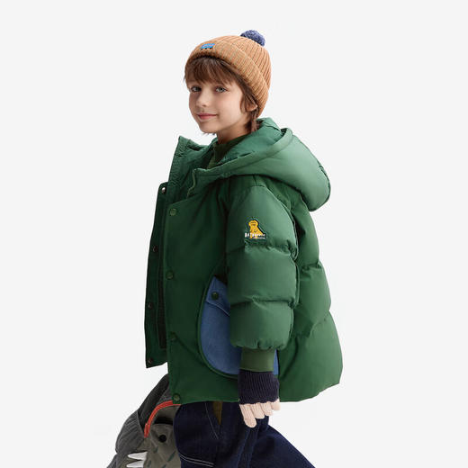 【秒】【MQD】童装儿童羽绒服冬装男童连帽加厚保暖中大童宽松外套 商品图4