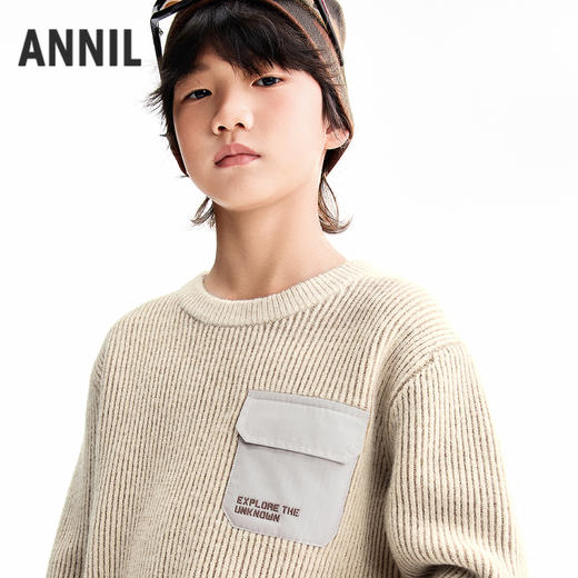 【实体店同款】男童圆领针织衫冬季新款安奈儿童装AB544040 商品图1