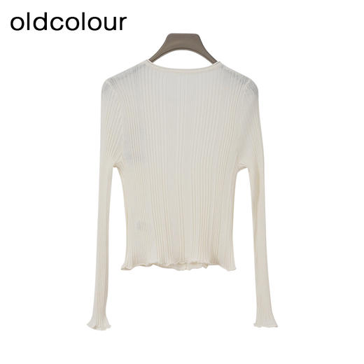 oldcolour欧珂春季商场同款时尚修身透气毛织短外套女Q180506A1 商品图1