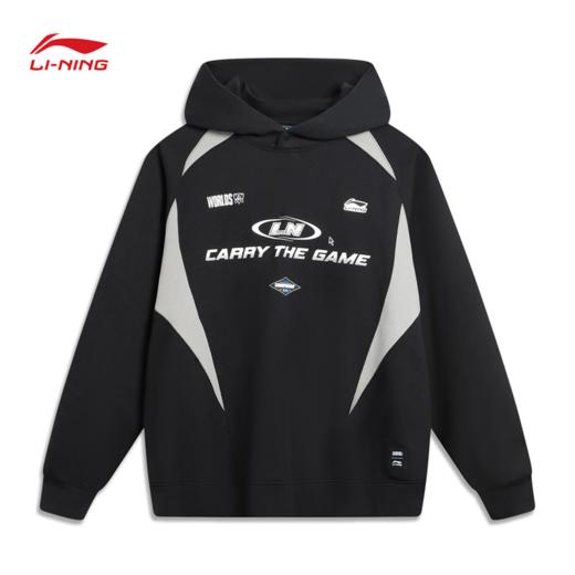 李宁 x LPL联名系列男子宽松套头连帽卫衣AWDVA11 商品图1