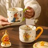 4楼Eubelle欧蓓 川岛屋星星人带盖马克杯陶瓷杯咖啡杯450ml礼盒 活动价：69元 商品缩略图2