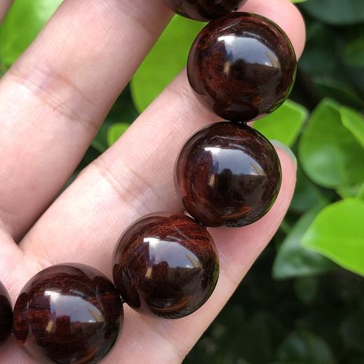 【青山特惠】1.8*13颗海南黄花梨紫油梨满纹老料文玩手串h108 商品图2