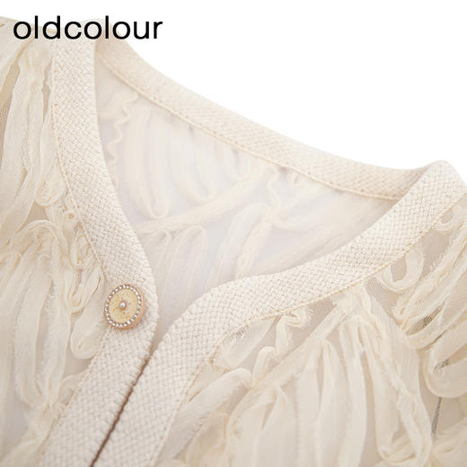 oldcolour欧珂春季时尚商场同款纯色长袖短外套女Q140407A1 商品图2