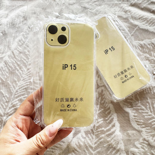 四角壳防摔手机壳透明苹果系列 商品图1