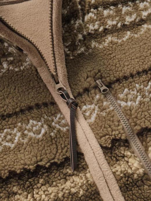 LIVINGTOWN/LT定制复古花纹摇粒绒马甲 商品图1