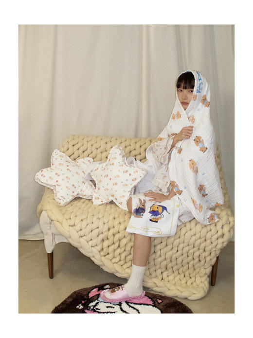 KAIYXIAO·HOME系列 小兔子毛巾套装 方巾/长巾/浴巾 商品图2