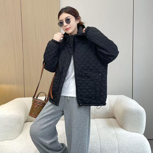 丁摩 棉衣棉服女2025新款冬季夹棉轻薄小棉袄秋冬超好看连帽外套5ZF-2835 商品图1