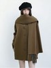 【轻奢双面尼】2527（100%羊毛）连体围巾短款双面尼大衣外套-喜出 商品缩略图1