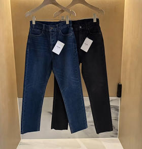 Celine 25秋冬磨毛加厚直筒牛仔裤8110801
