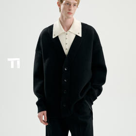 TIWILLTANG启世录“谧屿煦桁”假两件套头毛衫