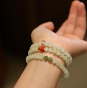 白玉青玉如意串珠