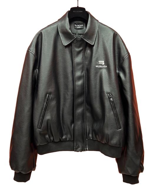 中性款logo刺绣皮衣外套he004 商品图0