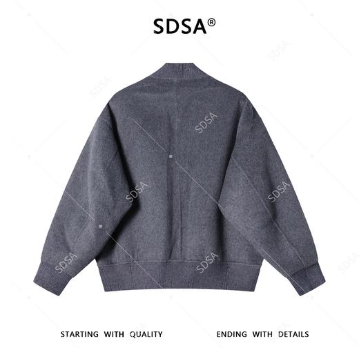 25-09SDSA秋冬新款痞帅男装简约时尚棒球领羊毛大衣羽绒服两件套百搭 商品图5
