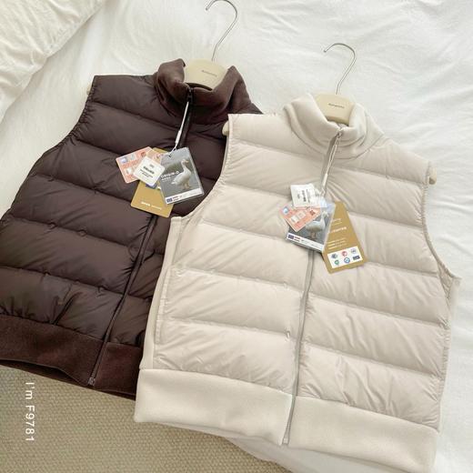 老米优品🎈3-5天《 新国标90白鸭绒 ☀ 摇粒绒拼接小轻绒保暖羽绒马甲》柔暖亲肤，防风暖护，炒好穿搭的羽绒服~WT251110A 商品图4