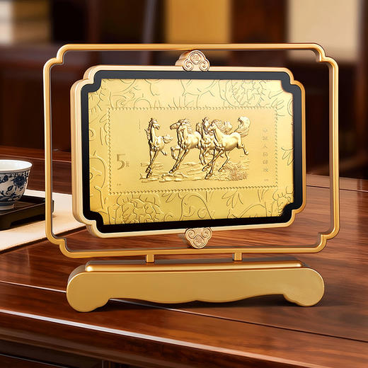 马到成功足金台历 取材自徐悲鸿代表作六骏图 商品图2