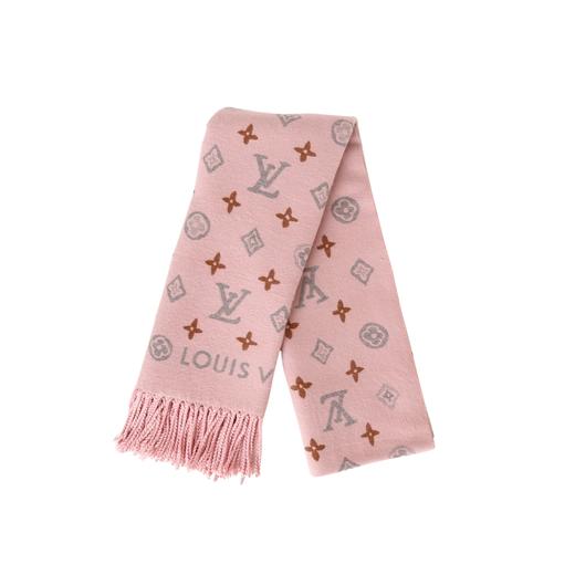LV 粉橘 logo 字母围巾 商品图3