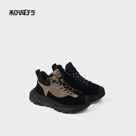 和诚行2025秋季新款真皮户外轻便减震防滑男式休闲鞋1320102 商品图4