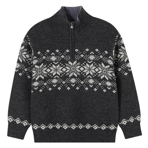 【实体店同款】男童半开领毛衫冬季新款安奈儿童装AB544037 商品图6