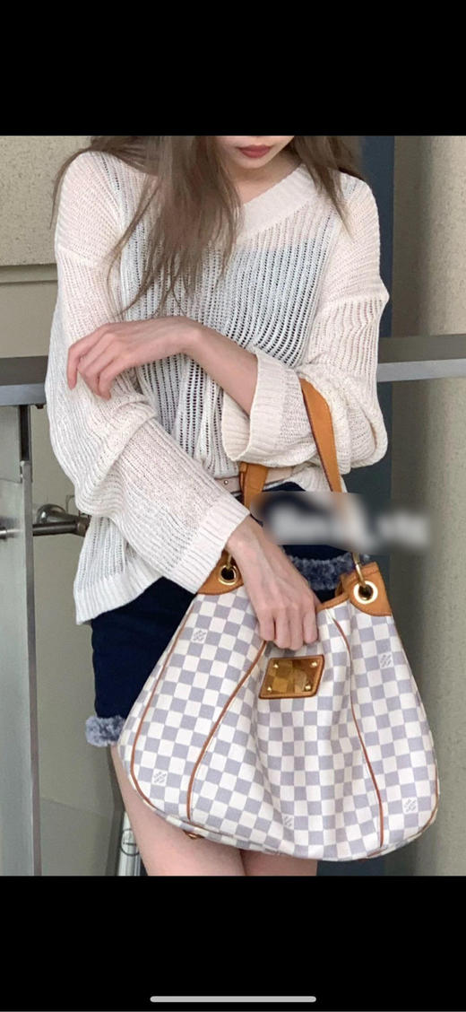 LV 中号 白棋盘格 南瓜包 商品图2