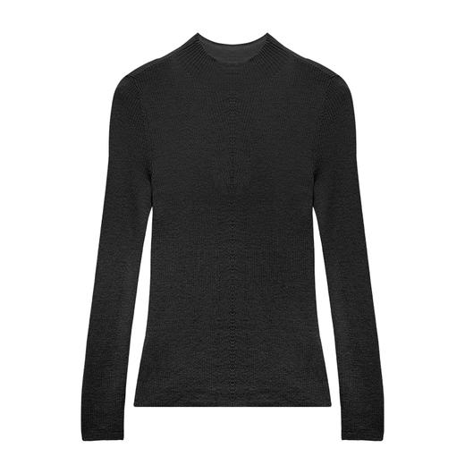 半高领抽条针织衫 | ESPRESSO衣尚 前中移针EAF603021S 商品图0