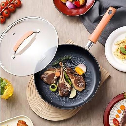 苏泊尔28cm火红点乐享系列聚油煎锅PJ28LX1 商品图0