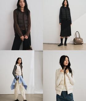 老米优品🎈3-5天《 新国标90白鸭绒 ☀ 摇粒绒拼接小轻绒保暖羽绒马甲》柔暖亲肤，防风暖护，炒好穿搭的羽绒服~WT251110A