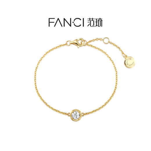 Fanci范琦【甜心巧克力系列】小甜巧手链 925银经典简约款送女友生日礼物 商品图0