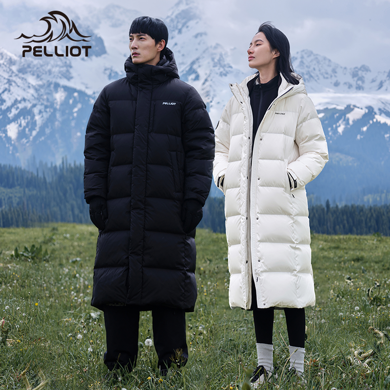 【极光MAX】伯希和户外700蓬羽绒服女新款男长款防风鹅绒服外套