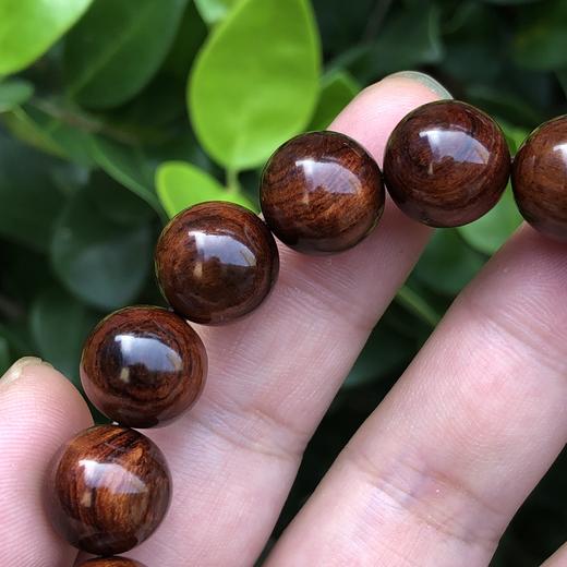 【青山特惠】特价1.2*17颗海南黄花梨紫油梨老料手串h102 商品图1