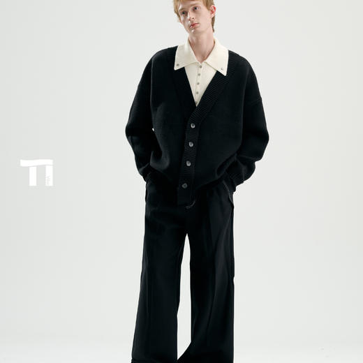 TIWILLTANG启世录“谧屿煦桁”假两件套头毛衫 商品图4