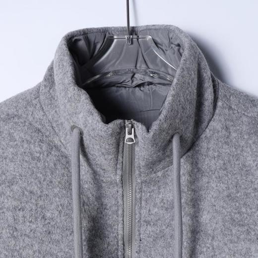 23797SDSA秋冬新款痞帅男装简约时尚拉链立领鹅绒服重工下摆松紧外套 商品图2