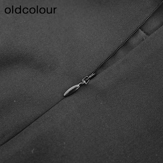 oldcolour欧珂商场同款纯色休闲A字高腰宽松半身裙女Q130613A1 商品图4