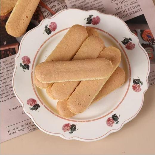 【无糖霜款】国产 200g 马卡托芙 原味手指饼干 提拉米苏围边饼干 商品图1