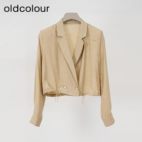 oldcolour欧珂春季时尚新款商场同款纯色长袖短外套女Q140402A1
