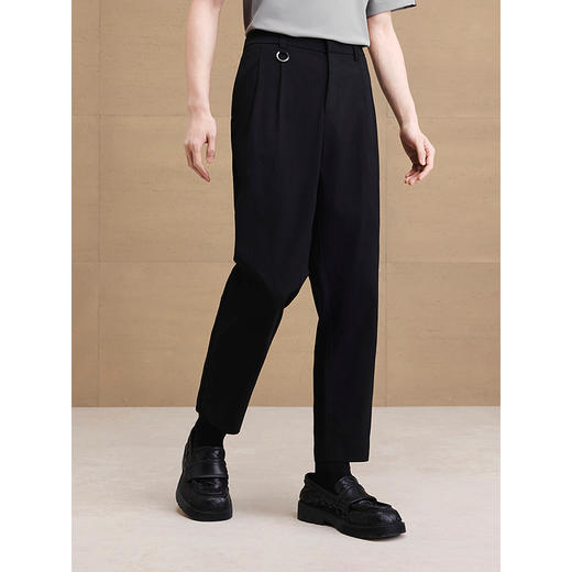 【三防】GXG男装 宽松锥形西装裤通勤男休闲裤长裤 2025夏季新品 商品图3