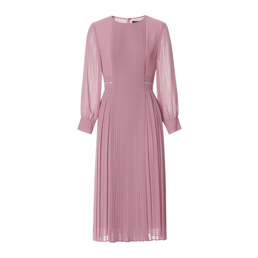 EITIE爱特爱气质高级感网纱垂坠长袖连衣裙B2507684L 商品图8