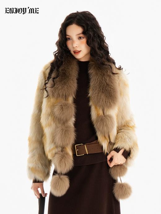 【门店同款】ENJOY冬季“游牧漫寻”弥漫琥珀皮草外套 167844205 商品图1