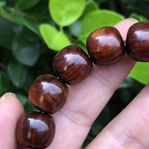 【青山特惠】特价13*14mm海南黄花梨紫油梨老料文玩手串h104 商品图1