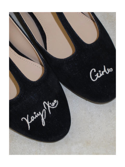 Kaiy Xiao 魔法学院系列  KAIYXIAO GIRL T字刺绣玛丽珍 商品图7