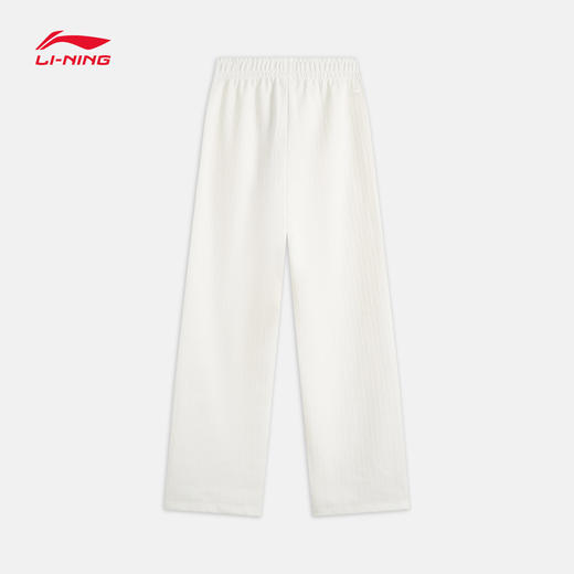 李宁卫裤女士运动生活系列长裤秋季休闲直筒针织运动裤AKLV064 商品图3