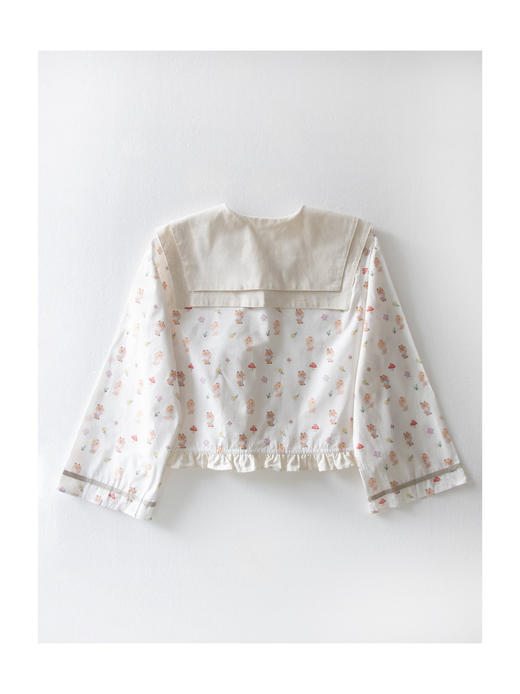 KAIYXIAO·HOME系列 小兔子· 海军领花边家居睡衣套装 商品图4