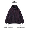 38553SDSA秋冬新款痞帅男装韩版拉链立领双色针织连帽卫衣下摆松紧百搭 商品缩略图1