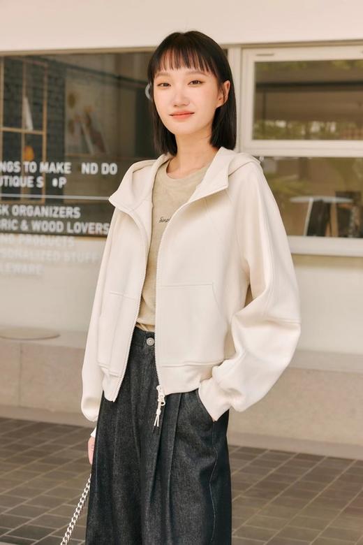 HAYES 米色休闲拉链连帽卫衣 20961 商品图1