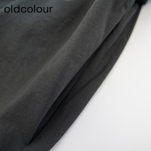 oldcolour欧珂商场同款的休闲纯色短袖假两件连衣裙女Q131010A1 商品图3