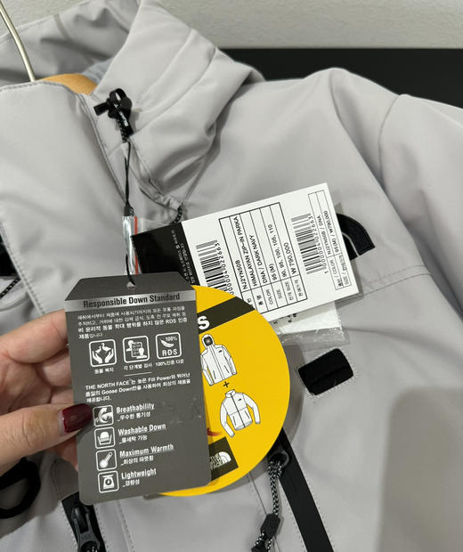 越南代工TNF巅峰鹅绒三合一抗风羽绒服102712 商品图11