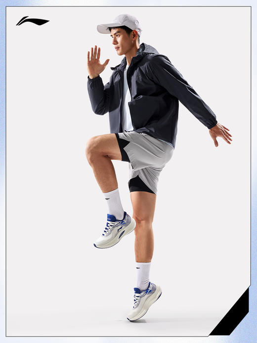 李宁运动风衣外套男健身跑步防泼水保暖夹克运动服夹克AFDV081 商品图0